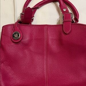 Dooney & Bourke Fuchsia Leather Tote